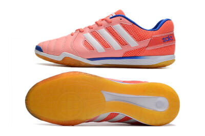 Men's Adidas Top Sala IC Indoor & Futsal Low-Tops Football Shoes - Pink/White/Blue