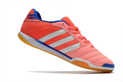 Men's Adidas Top Sala IC Indoor & Futsal Low-Tops Football Shoes - Pink/White/Blue