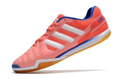 Men's Adidas Top Sala IC Indoor & Futsal Low-Tops Football Shoes - Pink/White/Blue