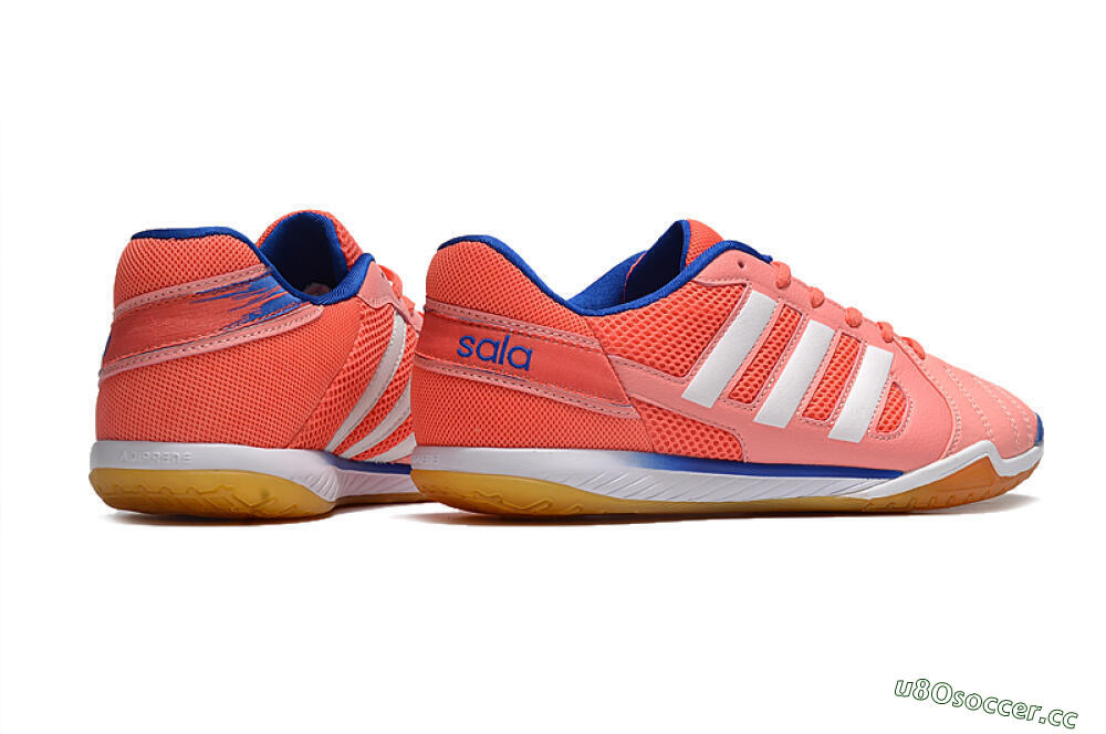 Men's Adidas Top Sala IC Indoor & Futsal Low-Tops Football Shoes - Pink/White/Blue 6