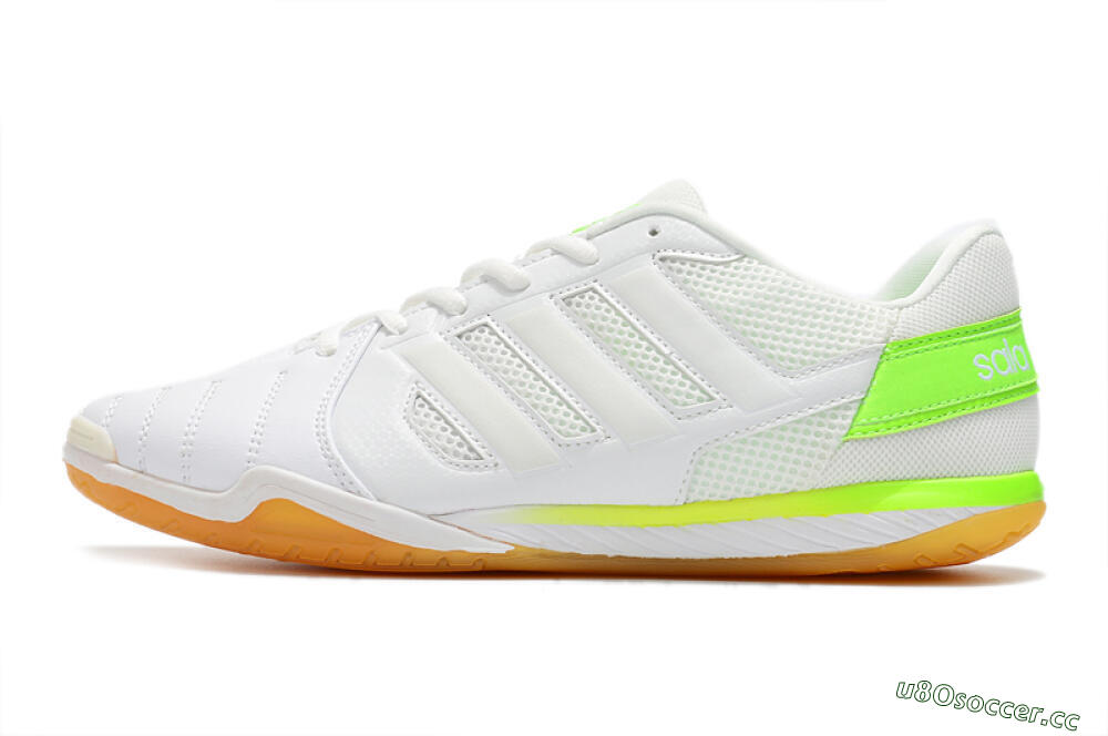 Men's Adidas Top Sala IC Indoor & Futsal Low-Tops Football Shoes - White/Yellow 0