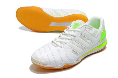 Men's Adidas Top Sala IC Indoor & Futsal Low-Tops Football Shoes - White/Yellow