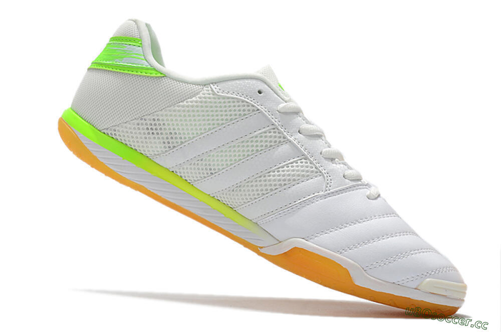 Men's Adidas Top Sala IC Indoor & Futsal Low-Tops Football Shoes - White/Yellow 4