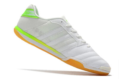 Men's Adidas Top Sala IC Indoor & Futsal Low-Tops Football Shoes - White/Yellow