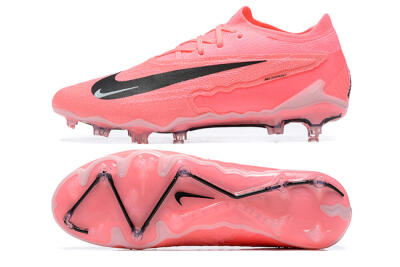 Men's Nike Phantom GX Elite FG Firm Ground Low-Tops Football Boots - Pink/Black/White