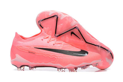 Men's Nike Phantom GX Elite FG Firm Ground Low-Tops Football Boots - Pink/Black/White