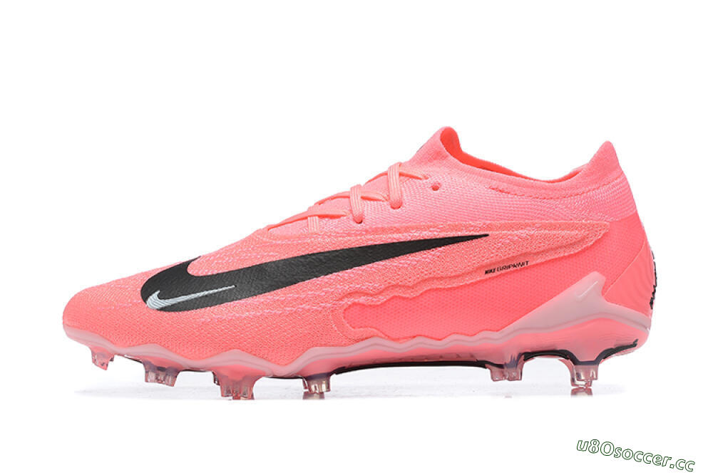 Men's Nike Phantom GX Elite FG Firm Ground Low-Tops Football Boots - Pink/Black/White 0
