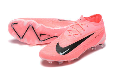 Men's Nike Phantom GX Elite FG Firm Ground Low-Tops Football Boots - Pink/Black/White