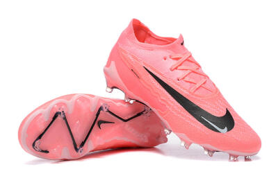 Men's Nike Phantom GX Elite FG Firm Ground Low-Tops Football Boots - Pink/Black/White