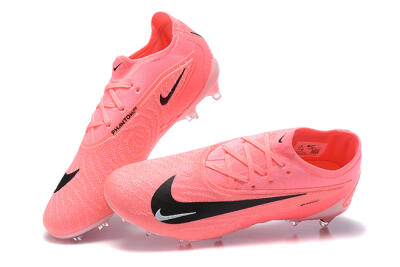 Men's Nike Phantom GX Elite FG Firm Ground Low-Tops Football Boots - Pink/Black/White