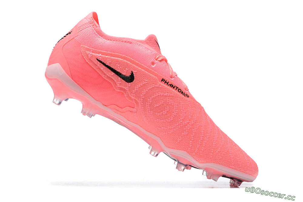 Men's Nike Phantom GX Elite FG Firm Ground Low-Tops Football Boots - Pink/Black/White 7