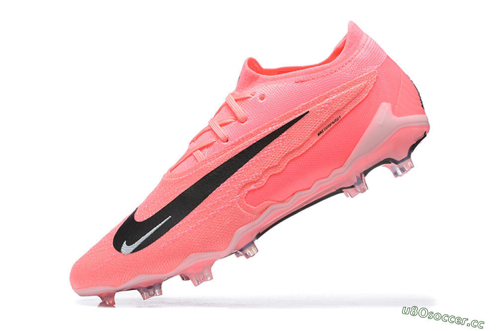 Men's Nike Phantom GX Elite FG Firm Ground Low-Tops Football Boots - Pink/Black/White 8