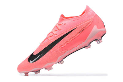 Men's Nike Phantom GX Elite FG Firm Ground Low-Tops Football Boots - Pink/Black/White