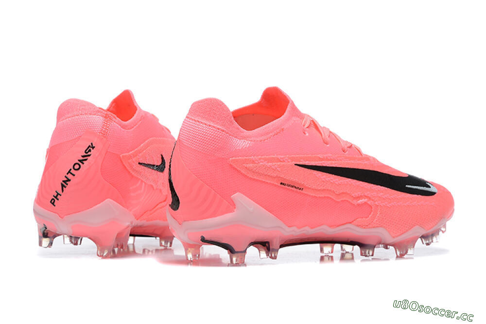 Men's Nike Phantom GX Elite FG Firm Ground Low-Tops Football Boots - Pink/Black/White 9