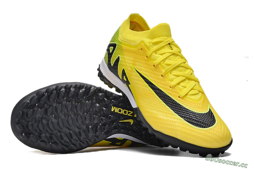 Unisex Nike Air Zoom Mercurial Vapor 15 Elite TF Artificial Turf Low-Tops Football Boots - Yellow/Black/White 1