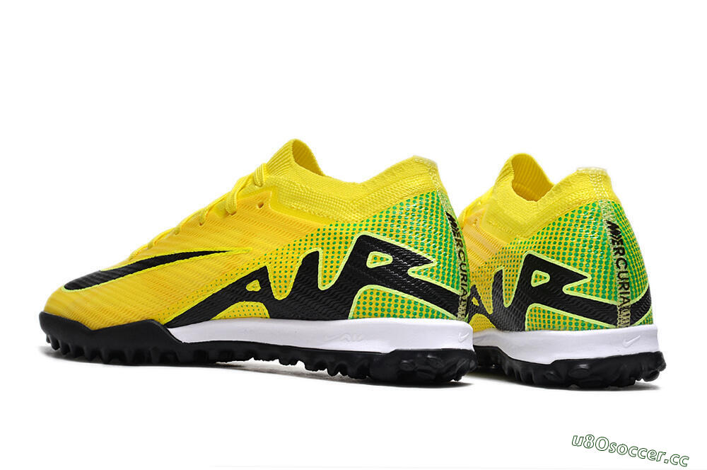 Unisex Nike Air Zoom Mercurial Vapor 15 Elite TF Artificial Turf Low-Tops Football Boots - Yellow/Black/White 4