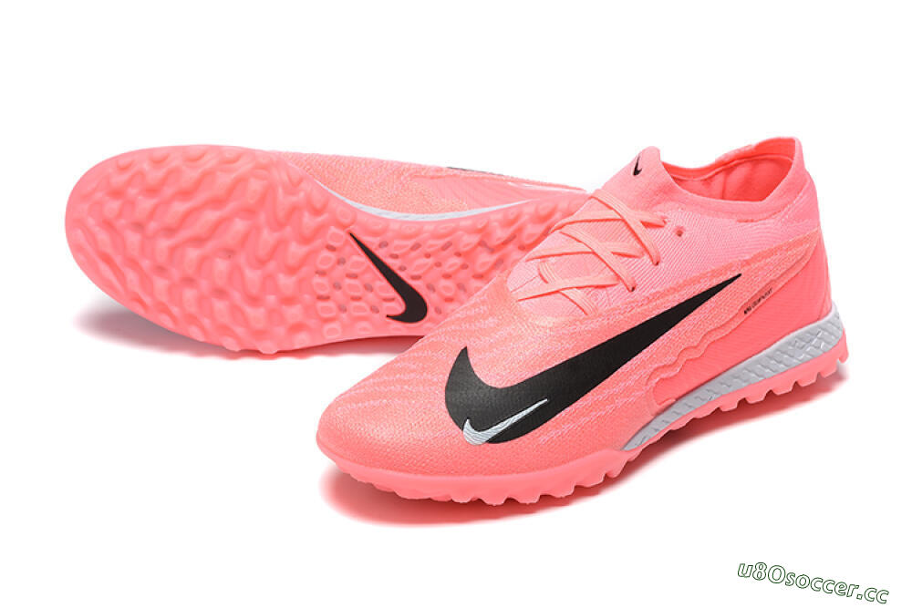 Men's Nike Phantom GX Elite TF Artificial Turf Low-Tops Football Shoes - Pink/Black/White 3