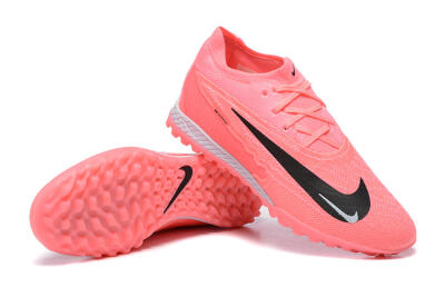 Men's Nike Phantom GX Elite TF Artificial Turf Low-Tops Football Shoes - Pink/Black/White