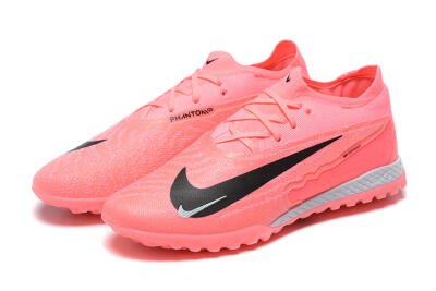 Men's Nike Phantom GX Elite TF Artificial Turf Low-Tops Football Shoes - Pink/Black/White