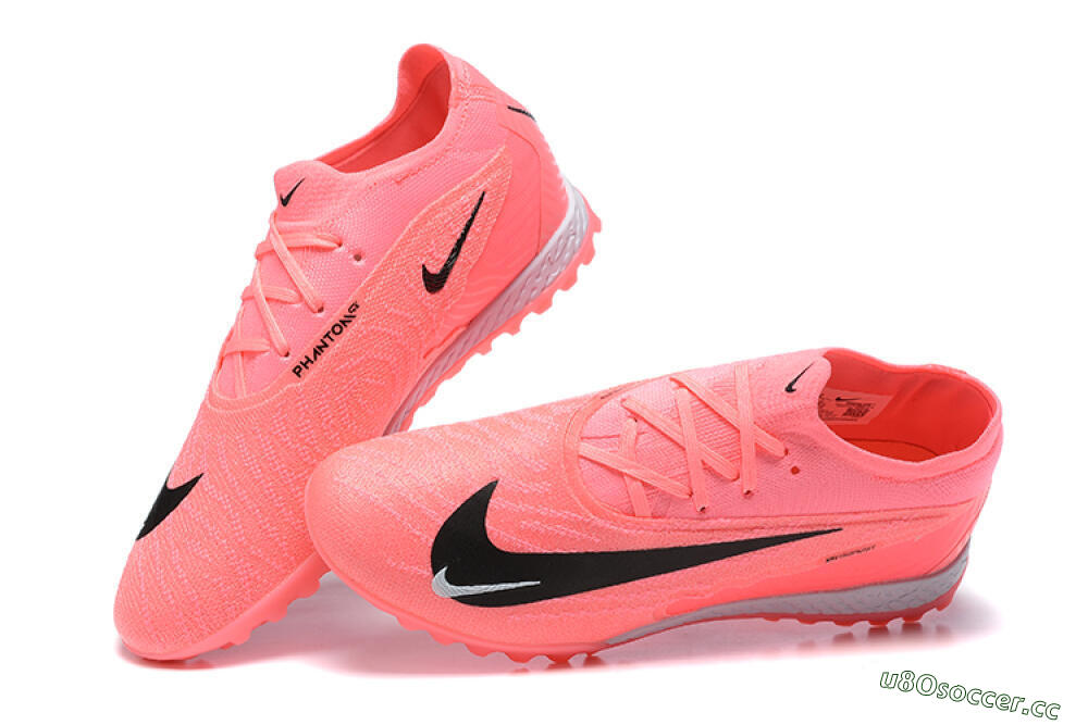 Men's Nike Phantom GX Elite TF Artificial Turf Low-Tops Football Shoes - Pink/Black/White 6