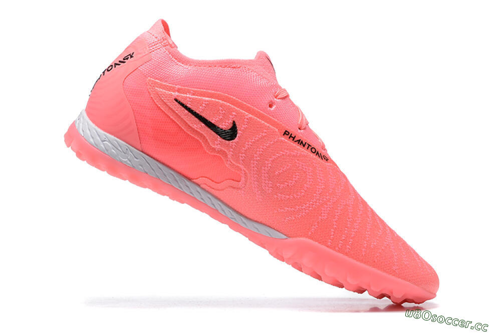 Men's Nike Phantom GX Elite TF Artificial Turf Low-Tops Football Shoes - Pink/Black/White 7
