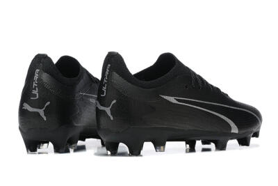 Men's Puma Ultra Ultimate FG Firm Ground Low-Tops Football Boots - Black/Silver