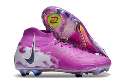 Men's Nike Phantom Luna Elite SE NU FG Firm Ground High-Tops Football Boots - Fuchsia Dream/Barely Grape