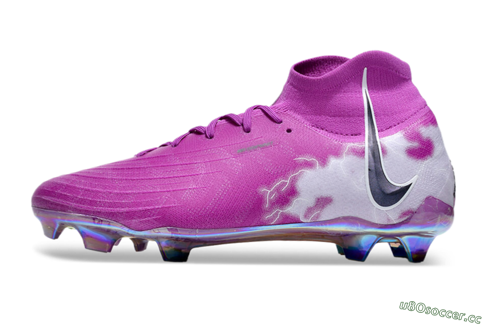 Men's Nike Phantom Luna Elite SE NU FG Firm Ground High-Tops Football Boots - Fuchsia Dream/Barely Grape 0