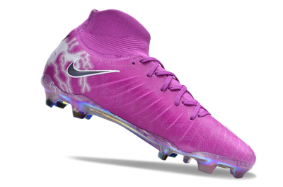 Men's Nike Phantom Luna Elite SE NU FG Firm Ground High-Tops Football Boots - Fuchsia Dream/Barely Grape