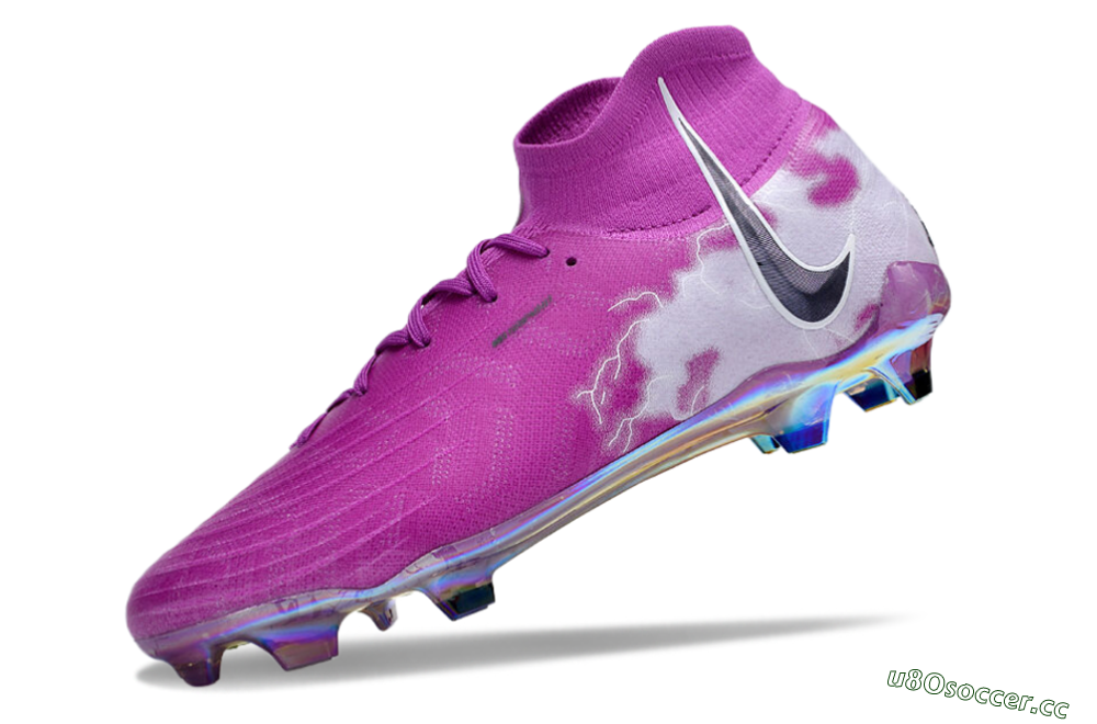 Men's Nike Phantom Luna Elite SE NU FG Firm Ground High-Tops Football Boots - Fuchsia Dream/Barely Grape 5