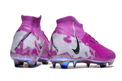 Men's Nike Phantom Luna Elite SE NU FG Firm Ground High-Tops Football Boots - Fuchsia Dream/Barely Grape