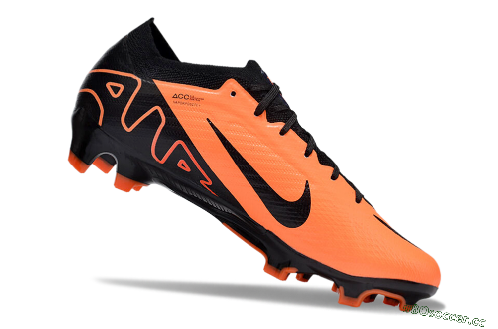 Men's Nike Air Zoom Mercurial Vapor 15 Elite FG Firm Ground Low-Tops Football Boots - Orange/Black 4