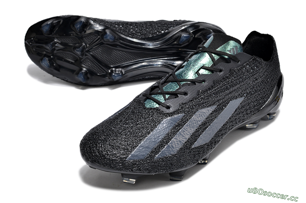 Men's Adidas X Crazyfast Strung+ FG Firm Ground Low-Tops Football Boots - Black/White 3