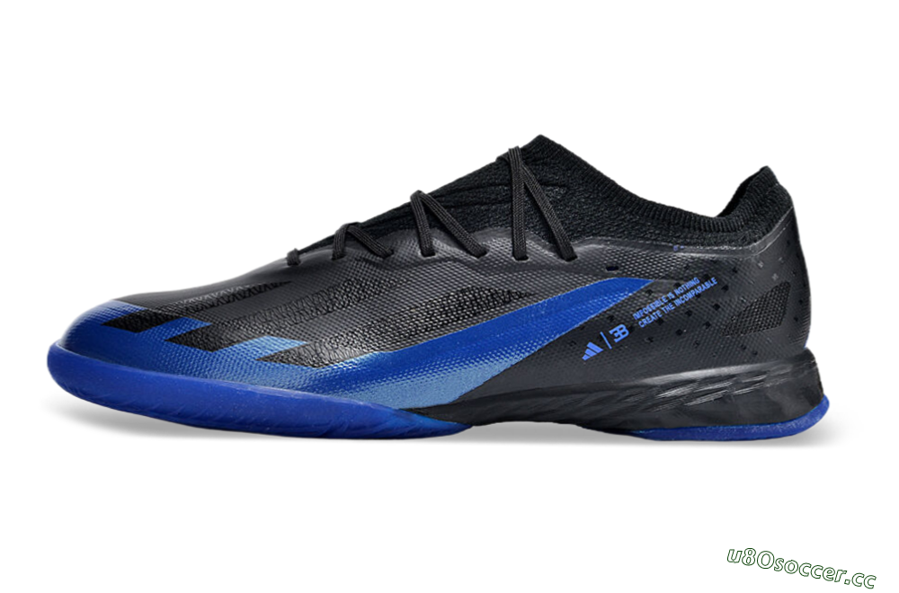 Men's Adidas X Crazyfast.1 IC Indoor & Futsal Low-Tops Football Shoes - Blue/Black 0