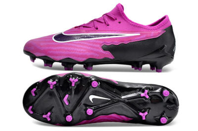 Men's Nike Phantom GX Academy FG Firm Ground Low-Tops Football Boots - Pink/Purple/Black