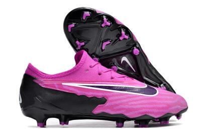 Men's Nike Phantom GX Academy FG Firm Ground Low-Tops Football Boots - Pink/Purple/Black