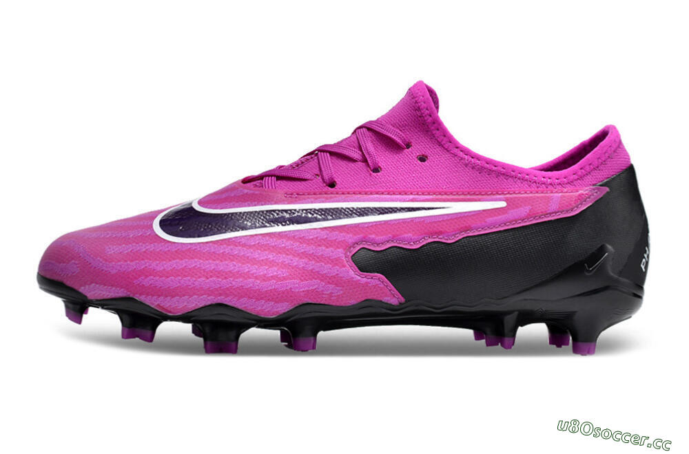 Men's Nike Phantom GX Academy FG Firm Ground Low-Tops Football Boots - Pink/Purple/Black 0