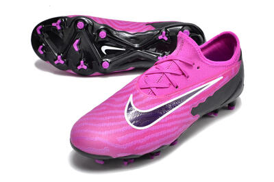 Men's Nike Phantom GX Academy FG Firm Ground Low-Tops Football Boots - Pink/Purple/Black