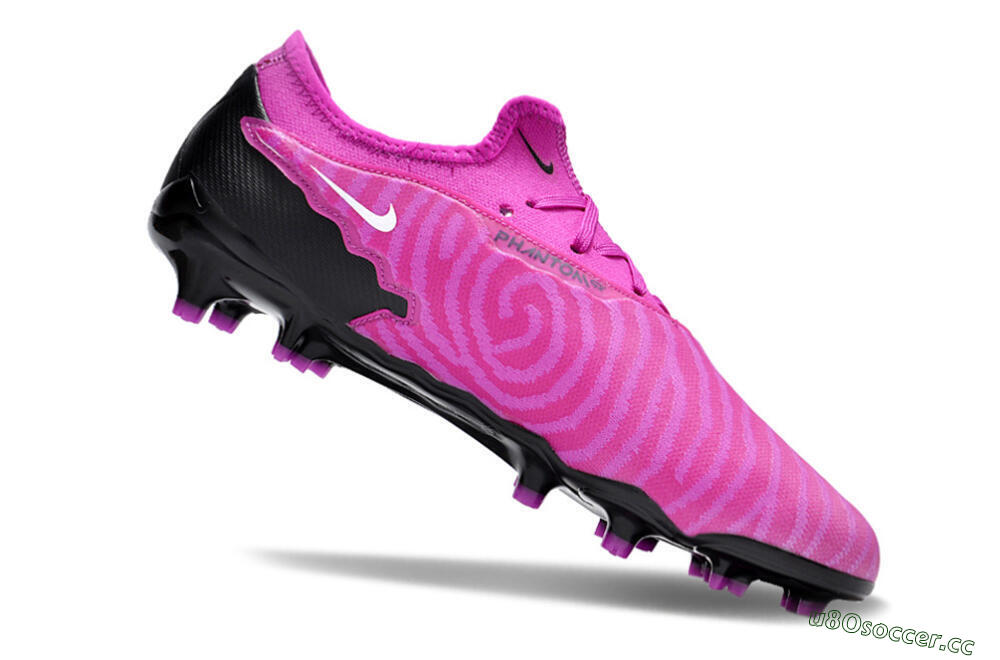 Men's Nike Phantom GX Academy FG Firm Ground Low-Tops Football Boots - Pink/Purple/Black 4