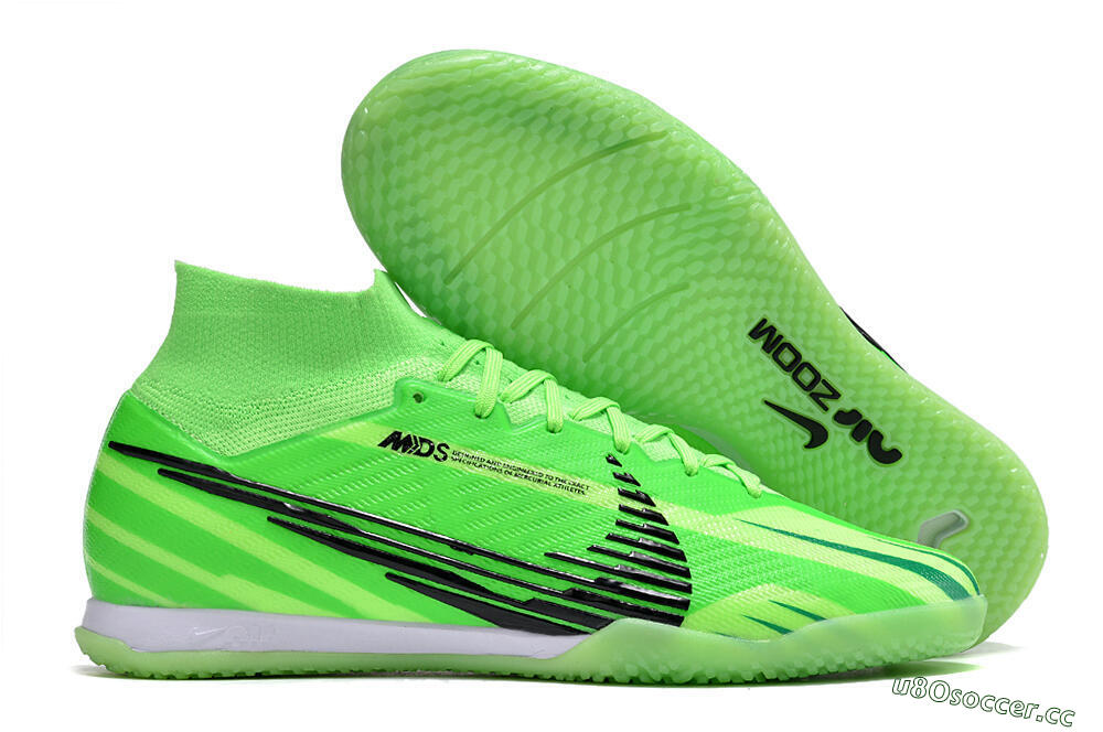 Men's Nike Air Zoom Mercurial Superfly 9 Elite Dream Speed 2024 IC Indoor & Futsal High-Tops Football Shoes - Yellow/Green/Black 2