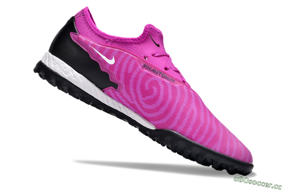 Men's Nike React Phantom GX Pro TF Artificial Turf Low-Tops Football Shoes - Pink/Purple/Black 4