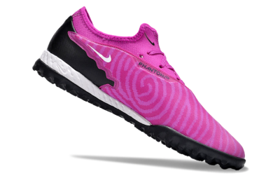 Men's Nike React Phantom GX Pro TF Artificial Turf Low-Tops Football Shoes - Pink/Purple/Black