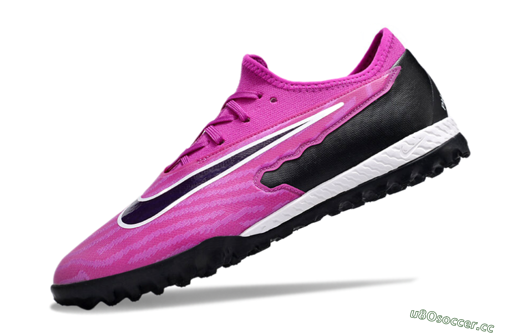 Men's Nike React Phantom GX Pro TF Artificial Turf Low-Tops Football Shoes - Pink/Purple/Black 5