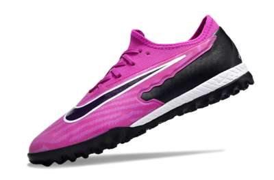 Men's Nike React Phantom GX Pro TF Artificial Turf Low-Tops Football Shoes - Pink/Purple/Black