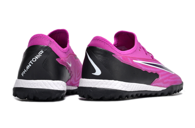 Men's Nike React Phantom GX Pro TF Artificial Turf Low-Tops Football Shoes - Pink/Purple/Black