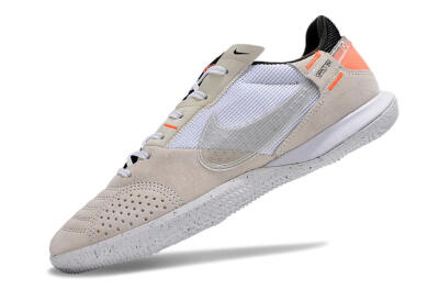 Men's Nike Street Gato IC Indoor & Futsal Low-Tops Football Shoes - Brown/White/Orange