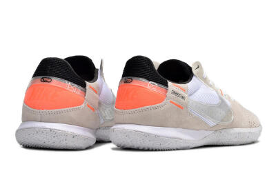 Men's Nike Street Gato IC Indoor & Futsal Low-Tops Football Shoes - Brown/White/Orange