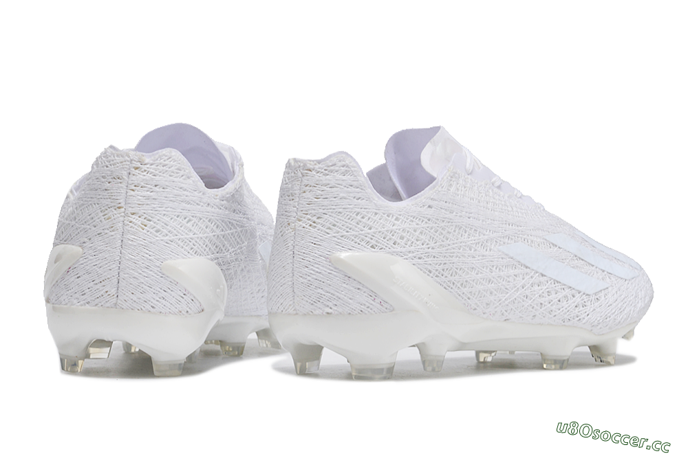 Men's Adidas X Crazyfast Strung+ FG Firm Ground Low-Tops Football Boots - White/Beige 5