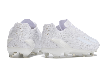 Men's Adidas X Crazyfast Strung+ FG Firm Ground Low-Tops Football Boots - White/Beige