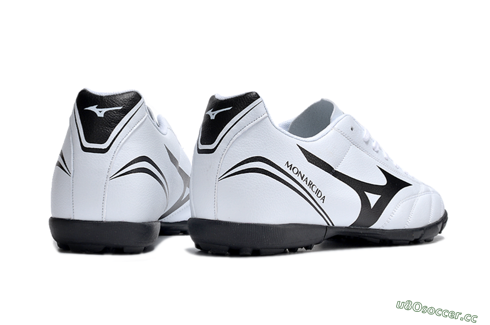 Men's Mizuno Monarcida Neo Ckassic TF Artificial Turf Low-Tops Football Shoes - White/Black 5